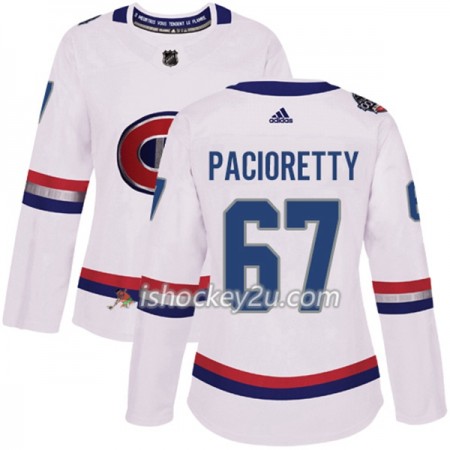 Dame NHL Montreal Canadiens Trøje Max Pacioretty 67 Adidas 2017-2018 Hvid 100 Classic Authentic